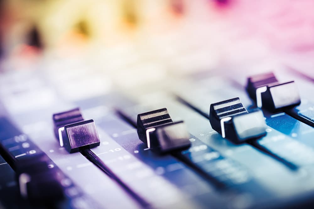 Sound Mixing board
