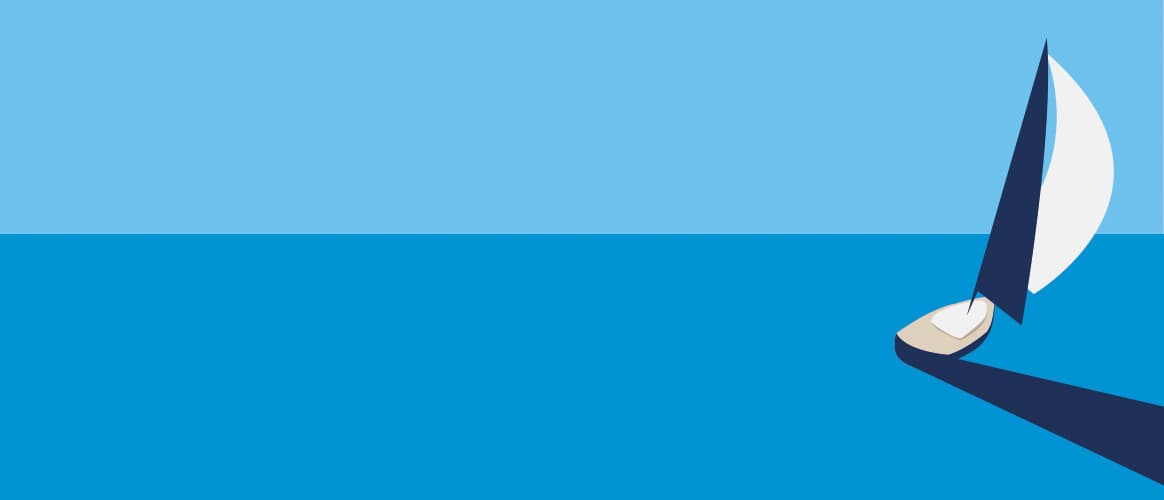 Sailing boat sea ship