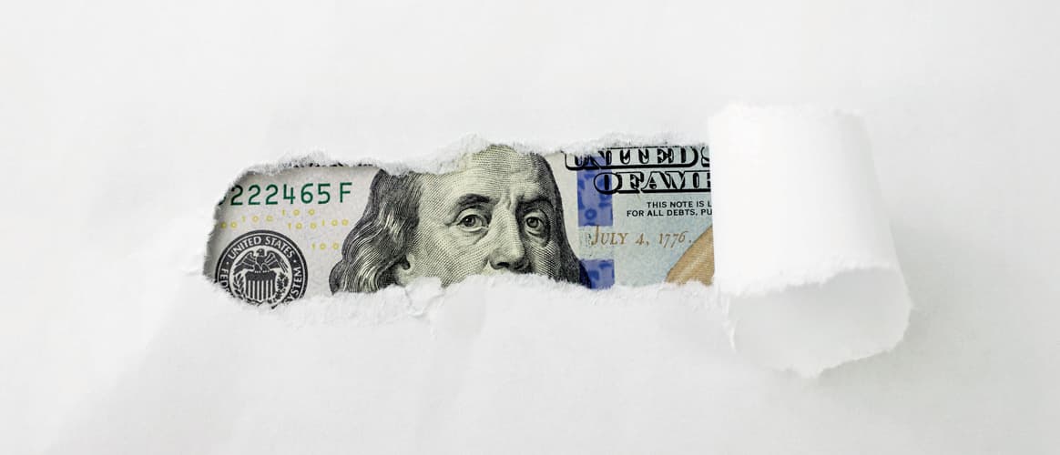 Dollar reveal hidden
