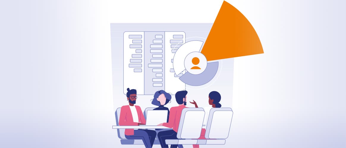 A diverse management team discuss their portfolio companies