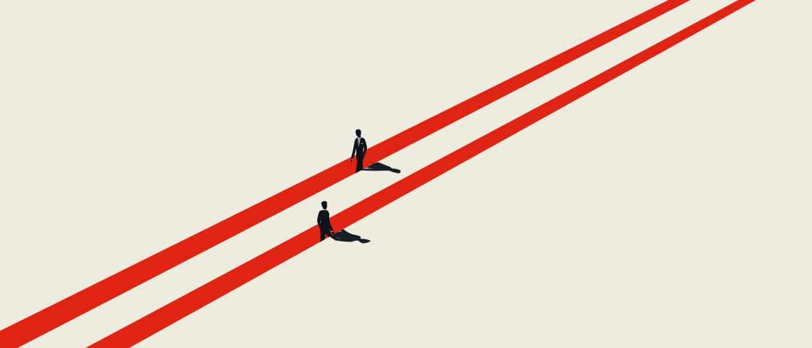 Red lines parallel lines