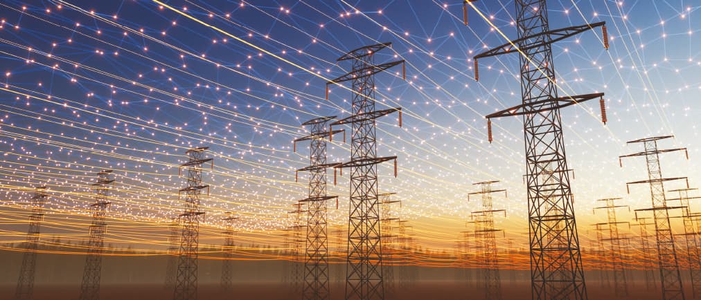 Power lines, electricity