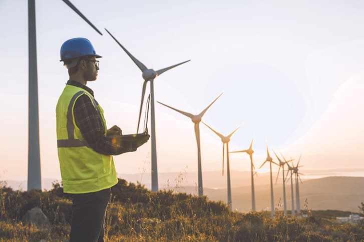 wind turbines