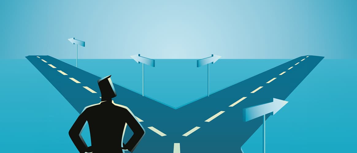 Road decision fork